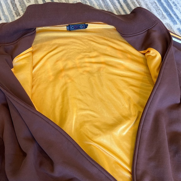 Heavy Brown Coogi Zip Up Jacket XXL - Picture 3 of 6